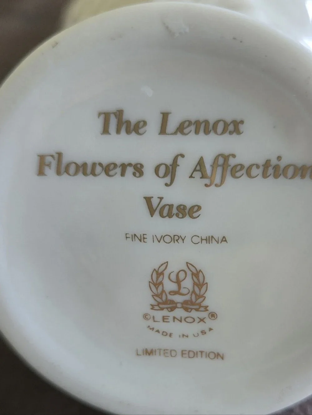Lenox Vintage Flowers Of Affection Vase NEW in Box